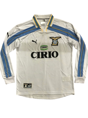 Camiseta Lazio 00/01 II de Visitante Manga Larga - Versión Retro