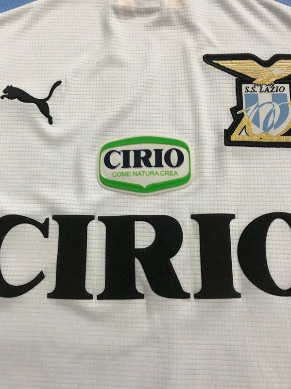 Camiseta Lazio 00/01 II de Visitante Manga Larga - Versión Retro
